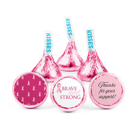 Personalized Breast Cancer Awareness Brave and Strong Hershey's Kisses