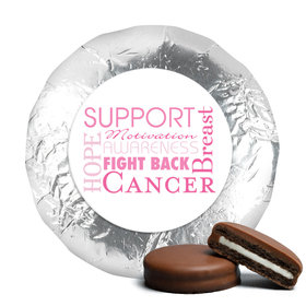 Personalized Breast Cancer Awareness Strength in Words Chocolate Covered Oreos