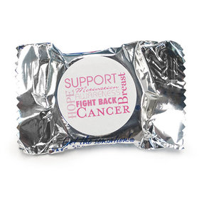 Personalized Breast Cancer Awareness Strength in Words York Peppermint Patties