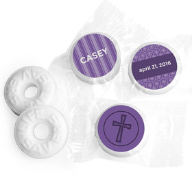 Communion Personalized Life Savers Mints Framed Cross