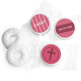 Communion Personalized Life Savers Mints Framed Cross