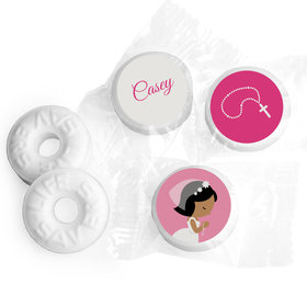 Communion Personalized Life Savers Mints Girl in Prayer