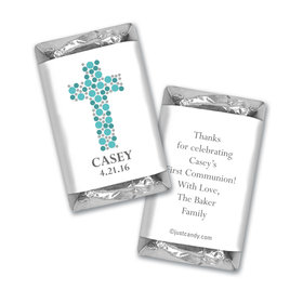 Communion Personalized Hershey's Miniatures Dots Cross