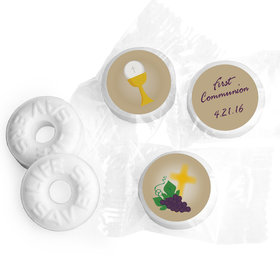 First Communion Personalized Life Savers Mints Chalice and Eucharist