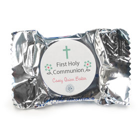 First Communion Personalized York Peppermint Patties Blooming Flowers