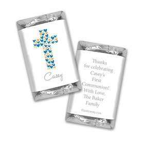 Communion Personalized Hershey's Miniatures Heart Cross