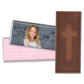 Communion Embossed Cross Chocolate Bar Full Photo