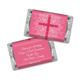 Communion Personalized Hershey's Miniatures Wrappers Classic Cross