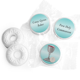 Personalized Communion Host and Silver Chalice Life Savers Mints (300 Pack)