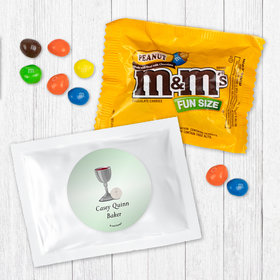 Personalized First Communion Silver Chalis Peanut M&Ms