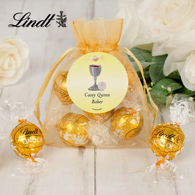 Personalized First Communion Lindt Truffle Organza Bag- Holy Host