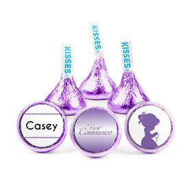 Personalized Girl First Communion Child in Prayer Hershey's Kisses