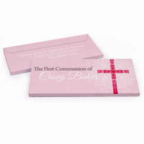 Deluxe Personalized First Communion Shining Day Chocolate Bar in Gift Box