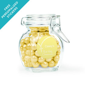 Communion Favor Personalized Latch Jar Rosary Photo (6 Pack)