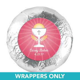 Personalized Communion Chalice 1.25" Stickers (48 Stickers)