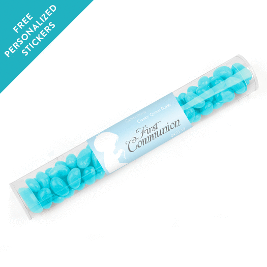 Personalized Communion Gumball Tube Child in Prayer (12 Pack)