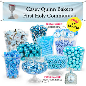 Personalized Boy First Communion Chalice Deluxe Candy Buffet