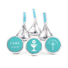 Personalized Boy First Communion Cross & Chalice Hershey's Kisses