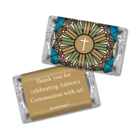 Personalized Communion Hershey's Miniatures - Stained Glass