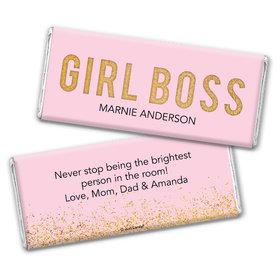 Personalized Girl Boss Chocolate Bar Wrappers