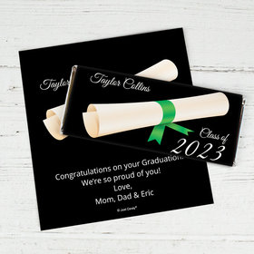 Graduation Personalized Chocolate Bar Wrappers Diploma
