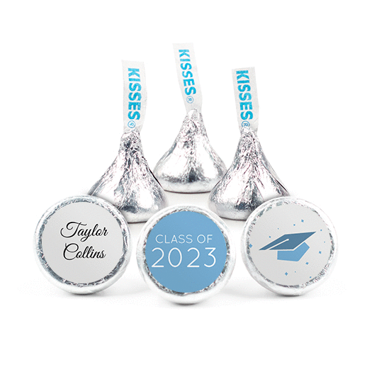 Graduation Personalized Hershey's Kisses Cap & Confetti Assembled Kisses