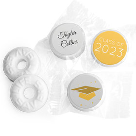 Graduation Personalized Life Savers Mints Cap & Confetti
