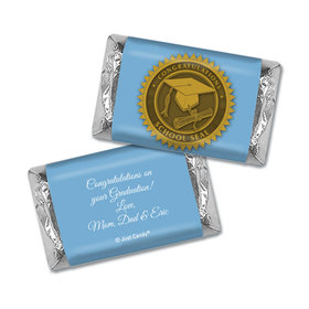 Graduation Personalized Hershey's Miniatures Wrappers School Seal