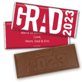 Graduation Personalized Embossed Chocolate Bar "Grad" and Year