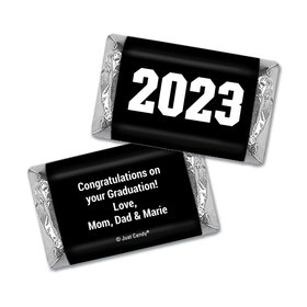 Graduation Personalized Hershey's Miniatures Wrappers Bold Block Year
