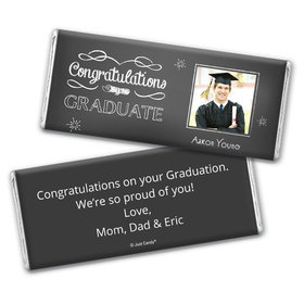 Graduation Personalized Chocolate Bar Chalkboard Photo