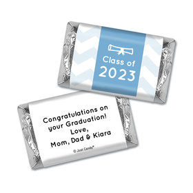 Graduation Personalized Hershey's Miniatures Wrappers Chevron