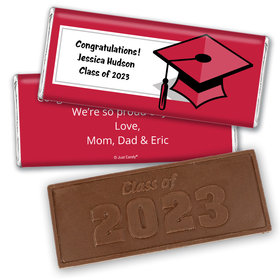Graduation Personalized Embossed Chocolate Bar Cap & Tassel