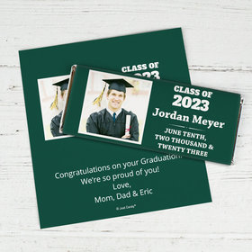Graduation Personalized Chocolate Bar Wrappers Simple Photo