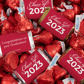 Red Graduation Candy Mix - Hershey's Miniatures and Kisses