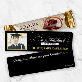 Personalized Godiva Chocolate Box Confetti Photo Candy Bars