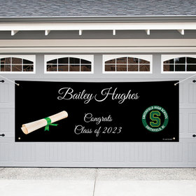 Personalized Graduation Giant Banner - Add Your School Logo