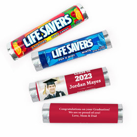 Personalized Graduation Simple Photo Lifesavers Rolls (20 Rolls)
