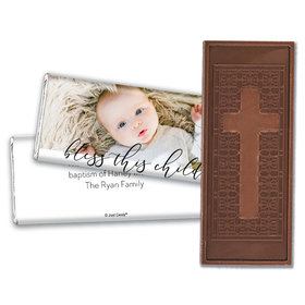 Personalized Religious Little Darling Blessings Embossed Chocolate Bar