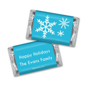 Happy Holidays Personalized Hershey's Miniatures Holiday Snowflakes