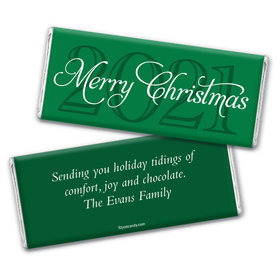 Christmas Personalized Chocolate Bar Merry Wish