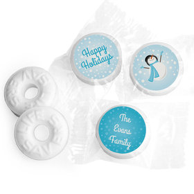 Happy Holidays Personalized Life Savers Mints Happy Holidays Frosty Snowman
