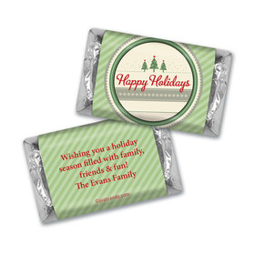 Happy Holidays Personalized Hershey's Miniatures Three Trees Happy Holidays