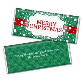 Personalized Christmas Hershey's Chocolate Bar & Wrapper