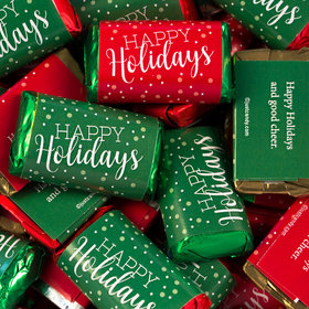 Happy Holidays Wrapped Hershey's Miniatures
