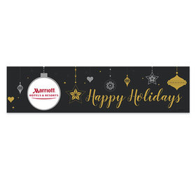 Personalized Christmas Add Your Logo Once Upon a Holiday 5 Ft. Banner