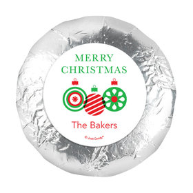 Personalized Christmas Ornaments 1.25" Stickers (48 Stickers)