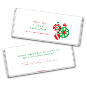 Personalized Christmas Ornaments Chocolate Bar & Wrapper