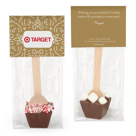 Personalized Happy Holidays Add Your Logo Hot Chocolate Spoon