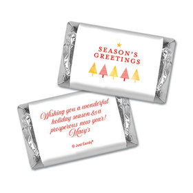 Personalized Christmas Festive Greetings Hershey's Miniatures